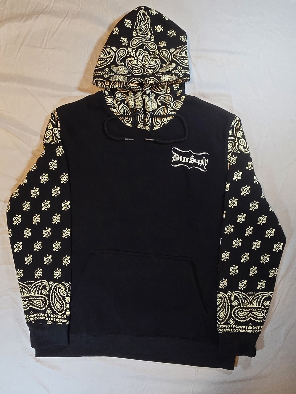 Dogg Boys Supply by Snoop Dogg Paisley Pullover Hoodie - Men's Size Large Y2K